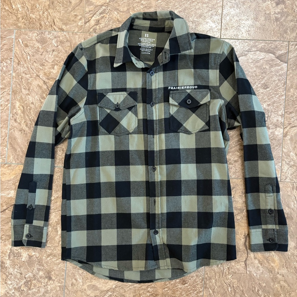 Plaid Button-Up Shirt